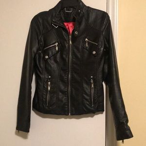 Faux leather jacket